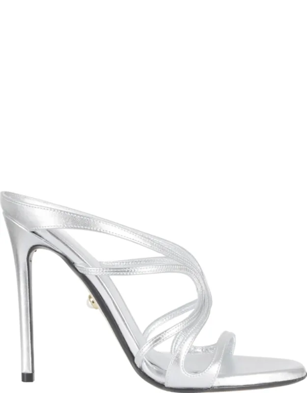 Shine Laminated Leather Sandals
