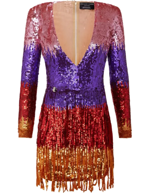 Fringe Short Dress
