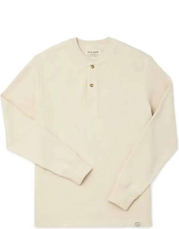 Waffle Knit Henley Tee