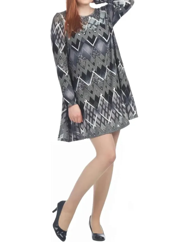 A-line Sweater Dress With Pockets