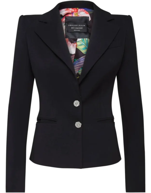 Blazer With Skull And Roses