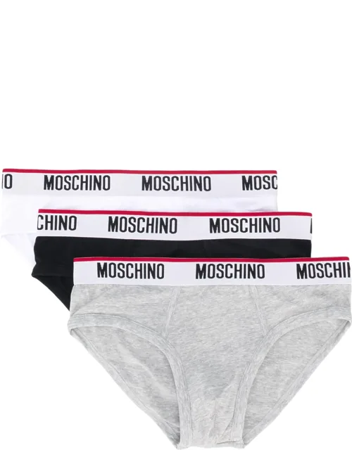 Logo Waistband Briefs (set Of Three)