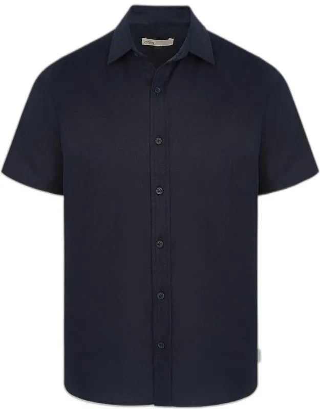 Stretch Linen Short-sleeve Shirt