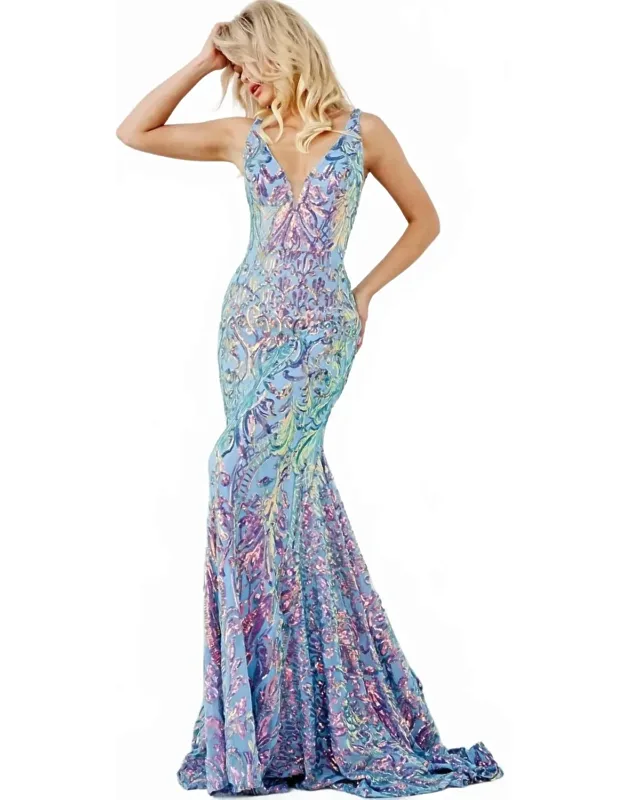 V-neck Open Back Dress