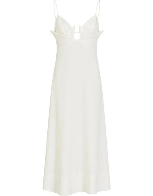 Cut-out Spaghetti-strap Maxi Dress