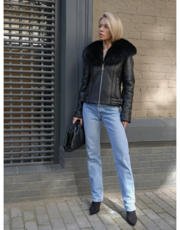 Genuine Shearling Lamb Leather Jacket