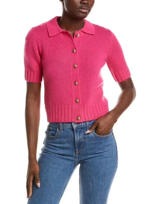 Premium Cashmere Collared Cardigan