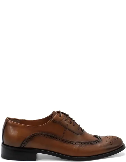 Genova Leather Wingtip Oxford Shoes