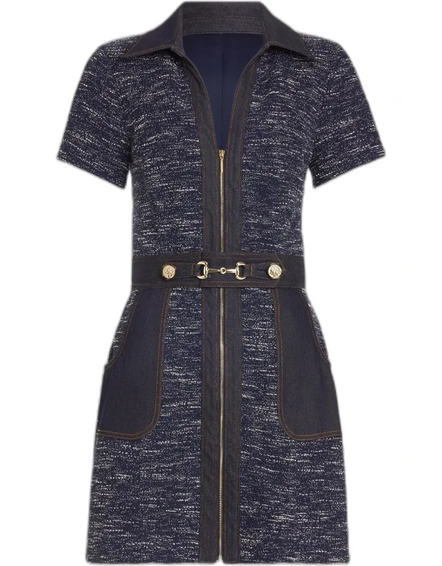 Darla Denim Tweed Mini Dress