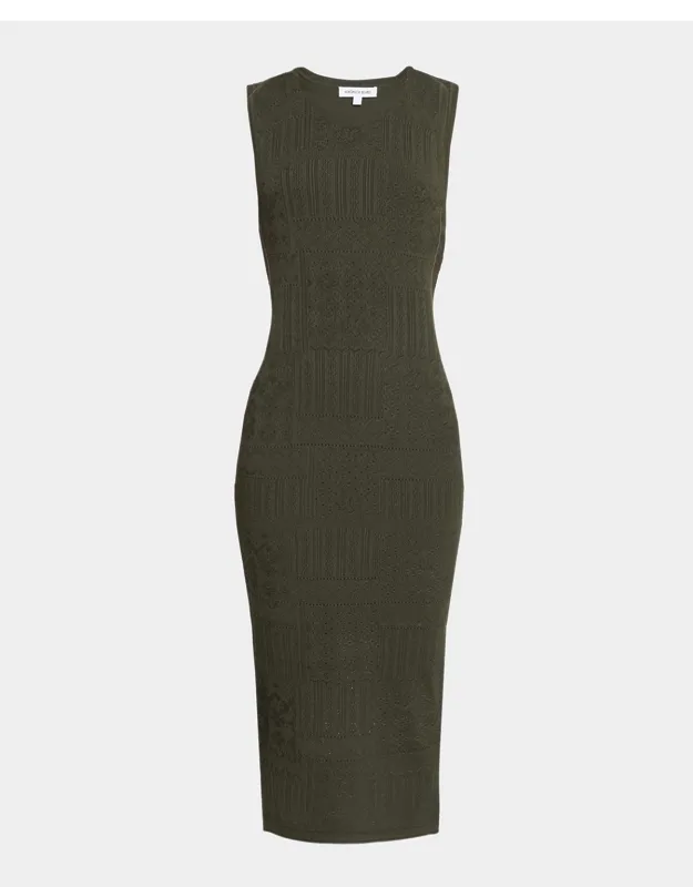 Knit Sheath Midi Dress