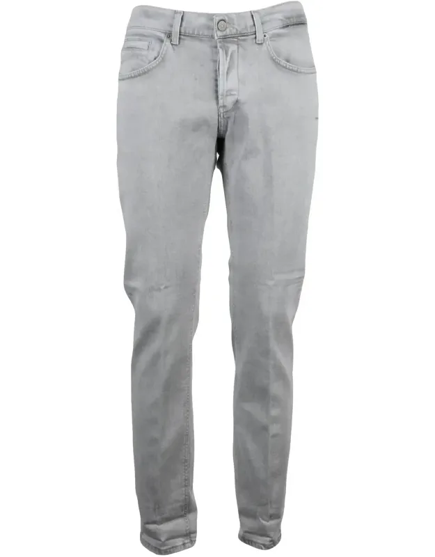 Light Grey Skinny-leg Stretch Jeans