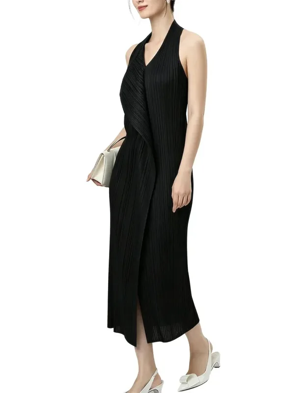 Midi Dress - Approximately 47in From Shoulder To Hem, 100% Polyester