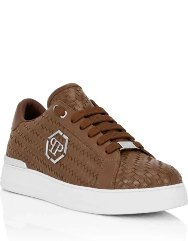 Weaved Leather Sneakers