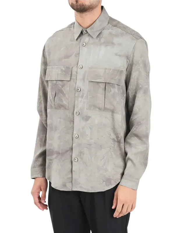 Abstract Viscose-blend Shirt