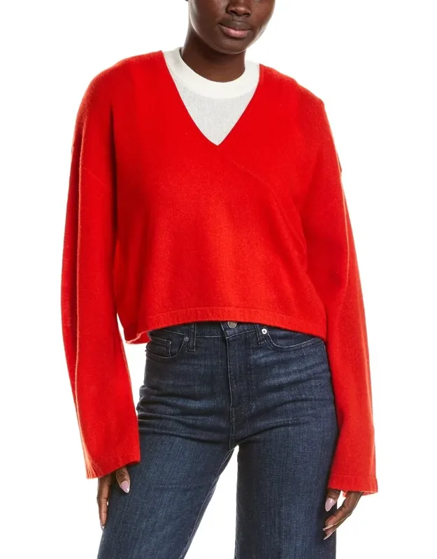 Coastal Wool & Cashmere-blend Layered Sweater