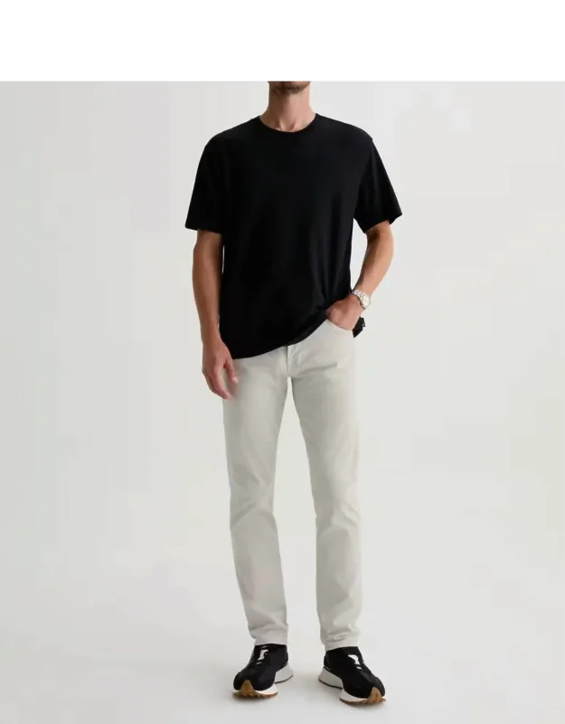 Sueded Slim Straight Jeans