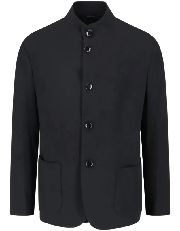 Virgin Wool Single-breasted Blazer