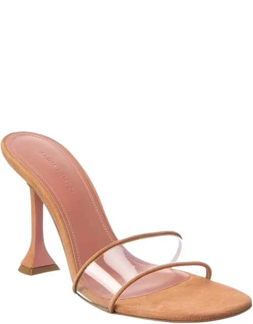 Andreea Vinyl & Suede Sandals