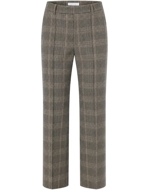 Prince Of Wales Tailored Straight-leg Pants