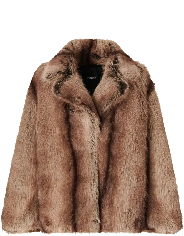 Caladenia Caban Aspen Short Faux Fur Coat