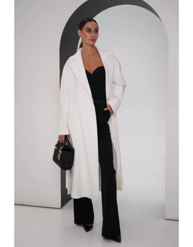 Comfort Wraparound Wool Cashmere Coat