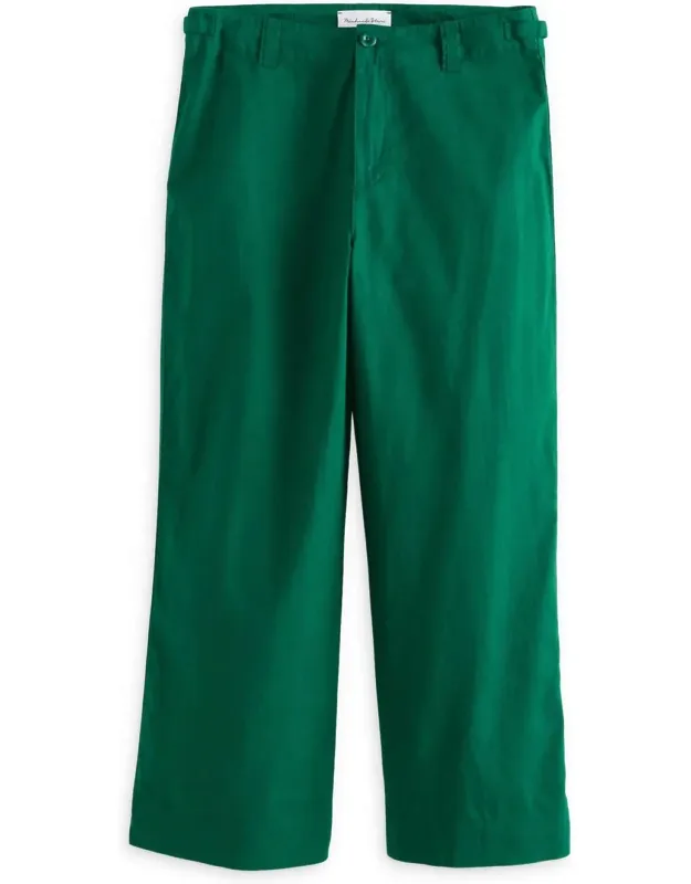 Geraldine Linen Blend Straight Leg Pants
