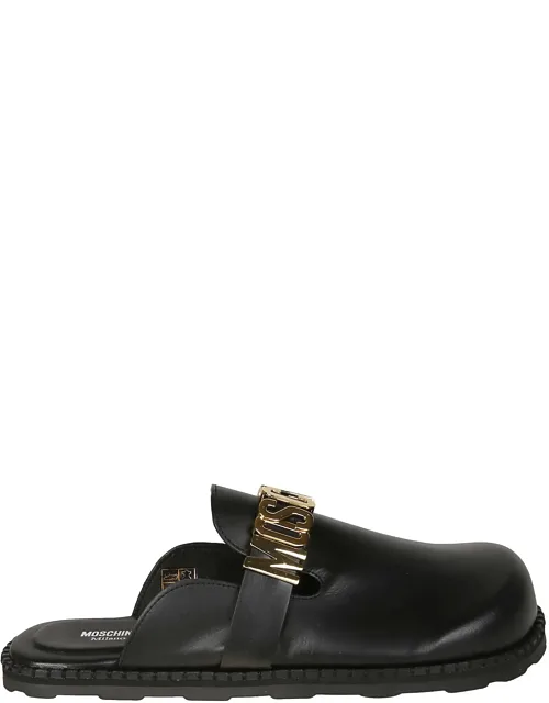Logo Calf Leather Sandals