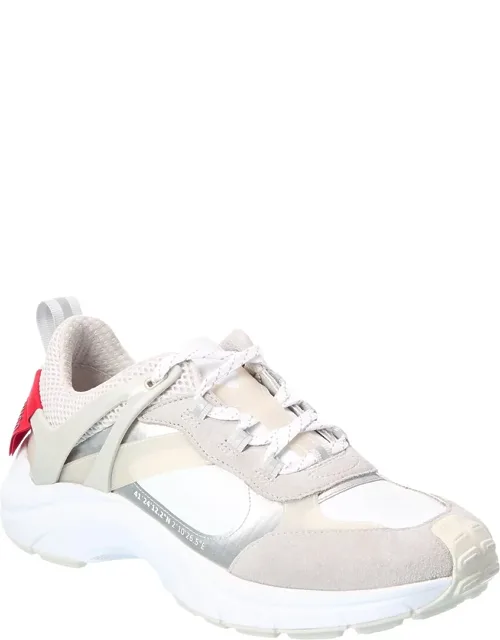 Leather-trim Sneakers