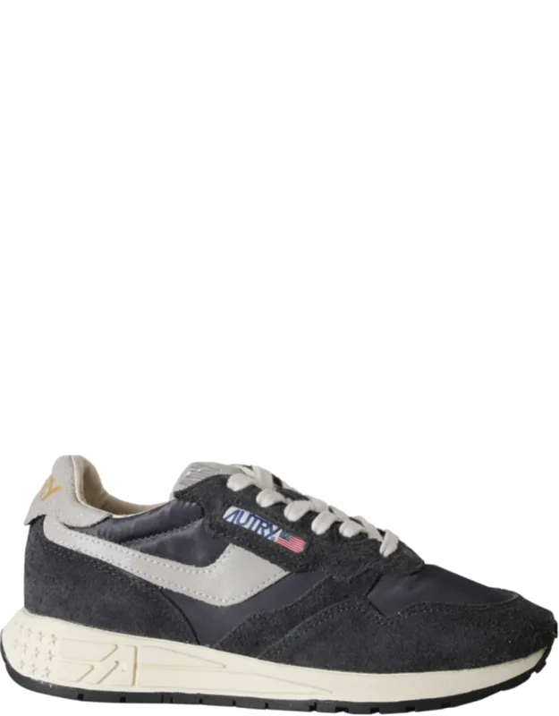 Reelwind Low Suede Inserts Leather Sneakers
