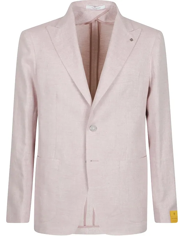 Linen-cotton Notch-lapel Blazer