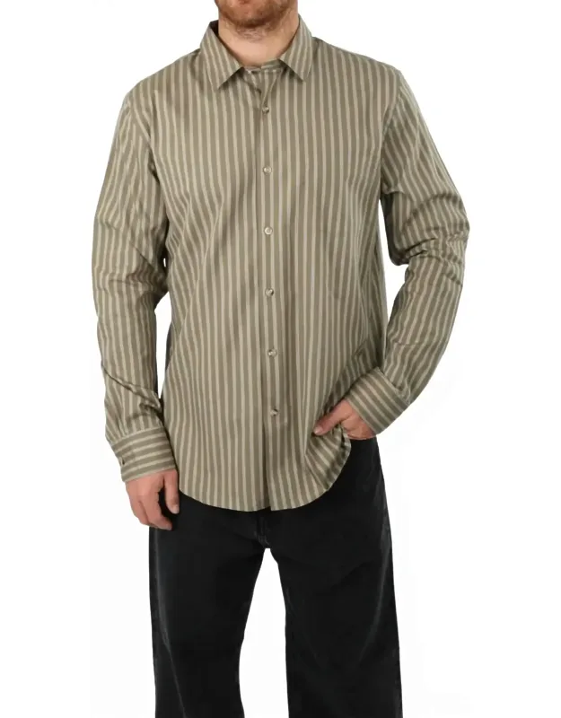 Tryon Stripe French Placket Shirt
