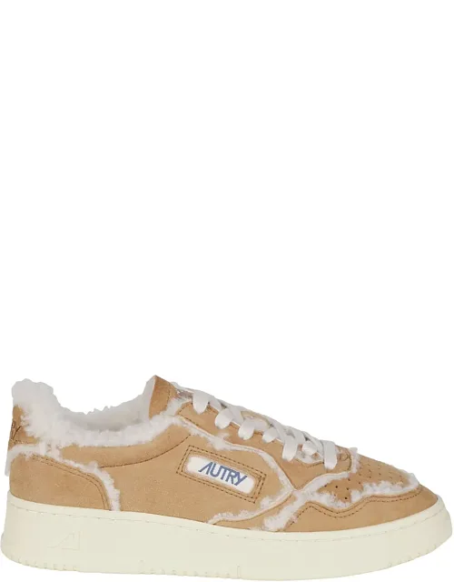 Medalist Low Shearling Sheep Leather Sneakers