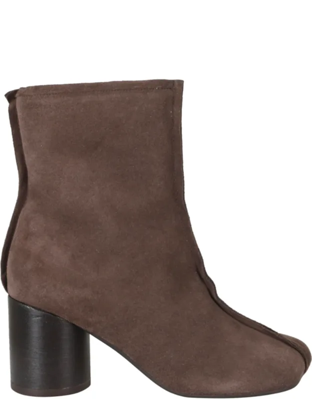 Ergonomic Square Toe Suede Ankle Boots