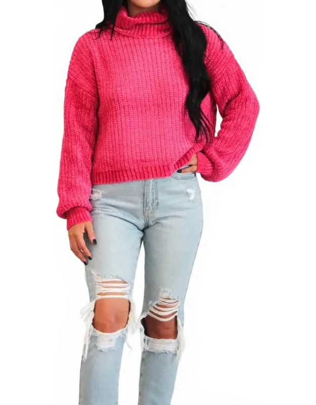 Winter Wishes Chenille Turtleneck Sweater
