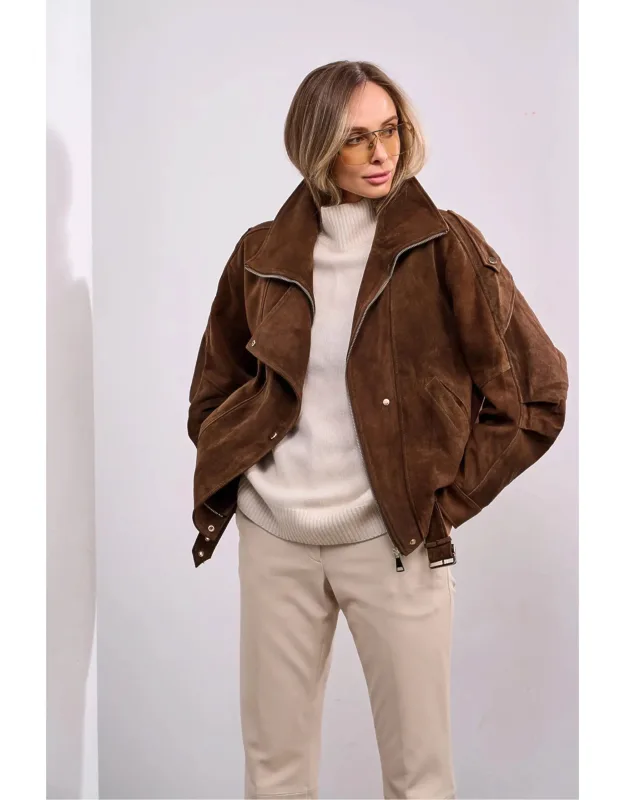 Genuine Lamb Leather Suede Jacket