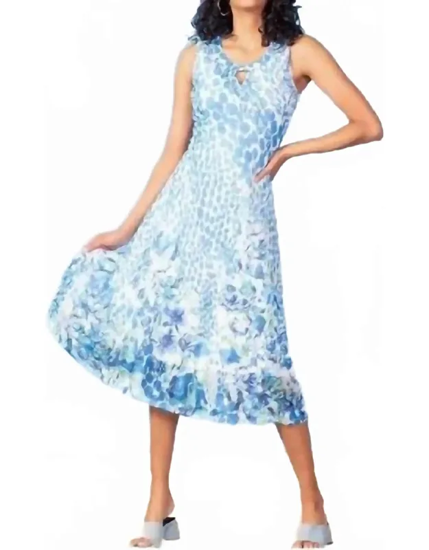 Sleeveless Pattern Dress