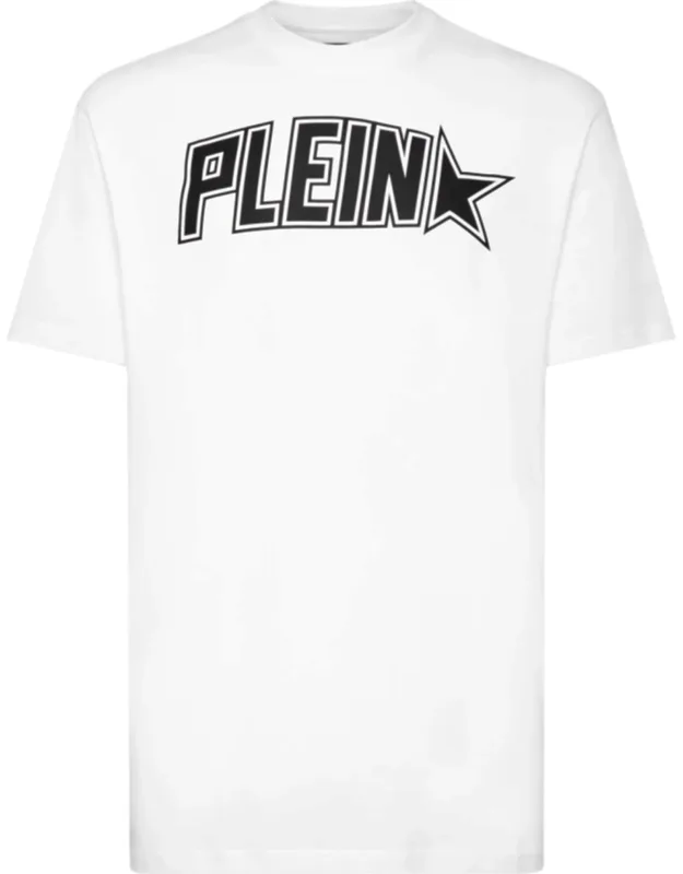 T-shirt Round Neck Ss Featuring Brand Lettering Print And Ribbed Neckline
