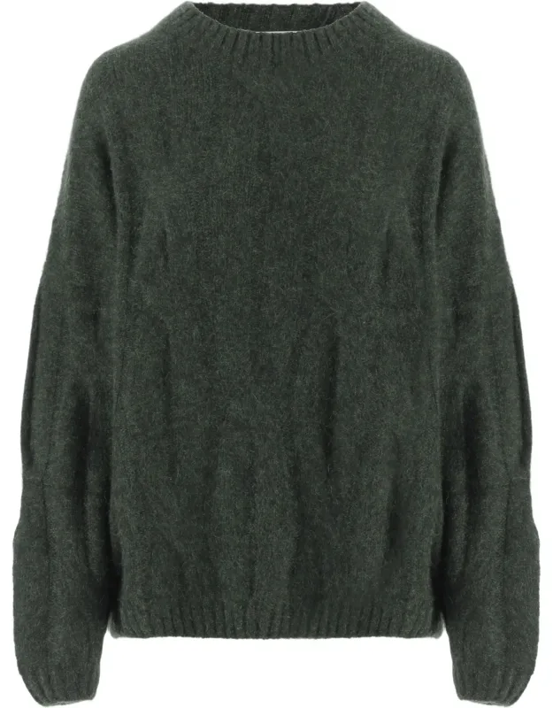 Ribbed Crewneck Cashmere-silk Sweater