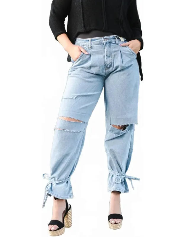 Ankle Tie Jeans
