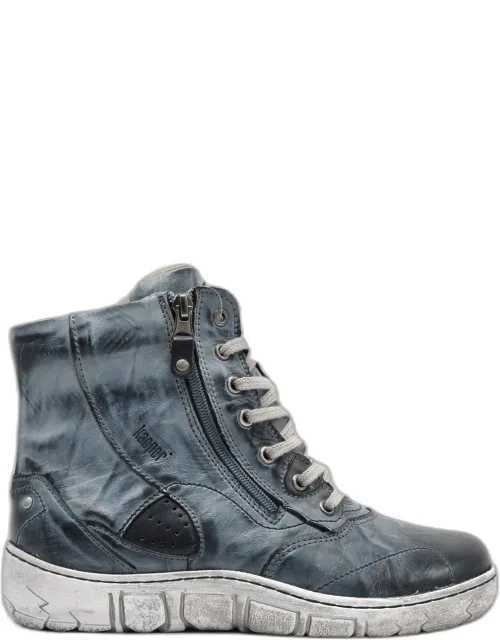 Original Thick Wool-lined Zip-up Leather Boots