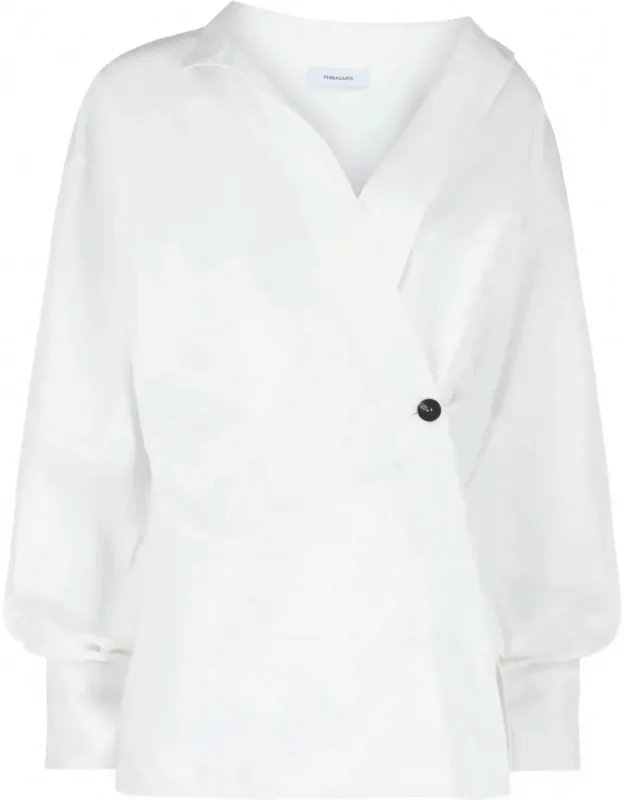 Asymmetric Cotton Dress Shirt