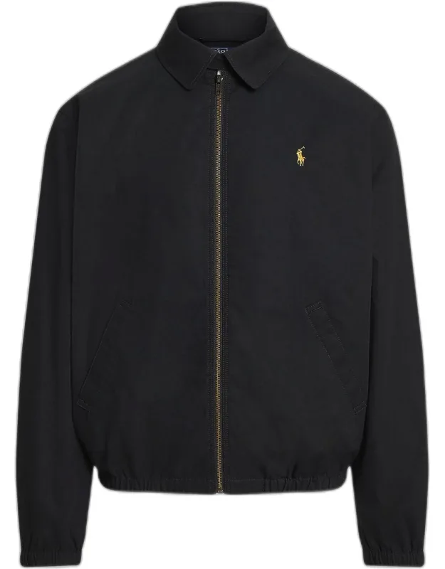 Embroidered Graphic Cotton Poplin Windbreaker Jacket