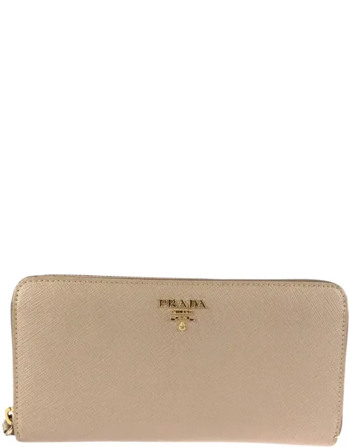Saffiano Leather Long Wallet