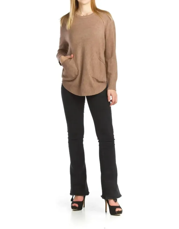 Rounded Hem Sweater Tunic