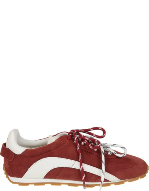 Calf Leather Lace-up Sneakers