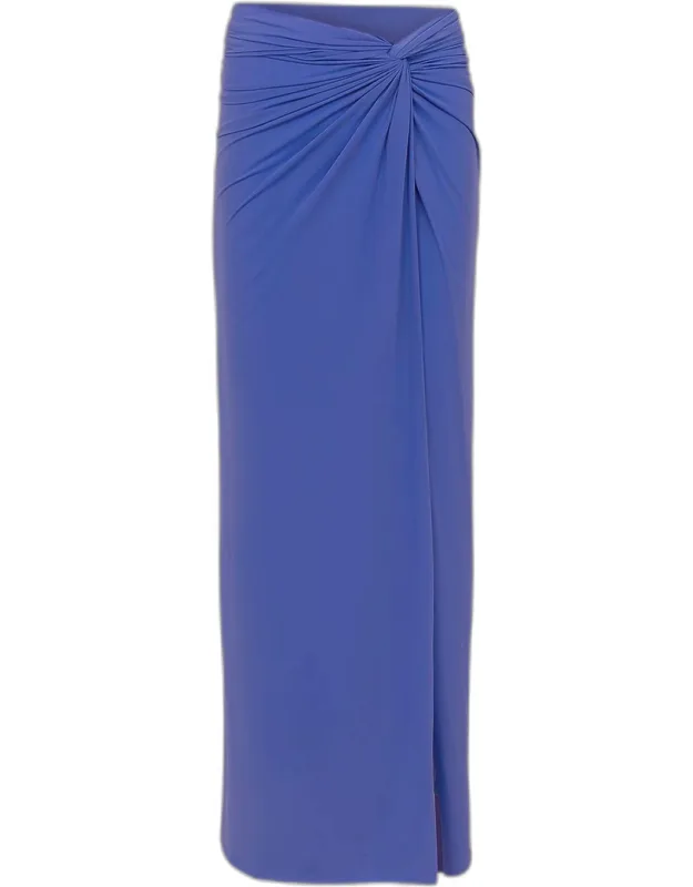 Side-twist Midi Skirt