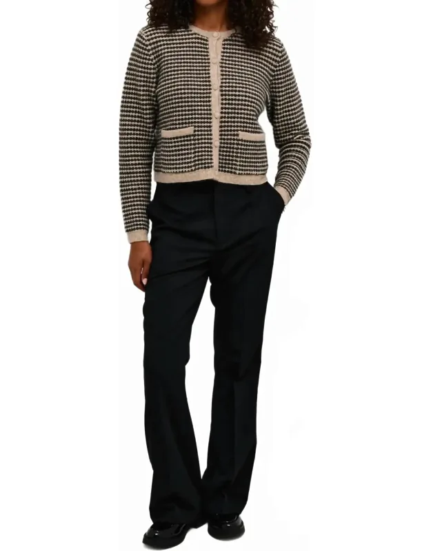 Flared Leg Regular Fit Trousers