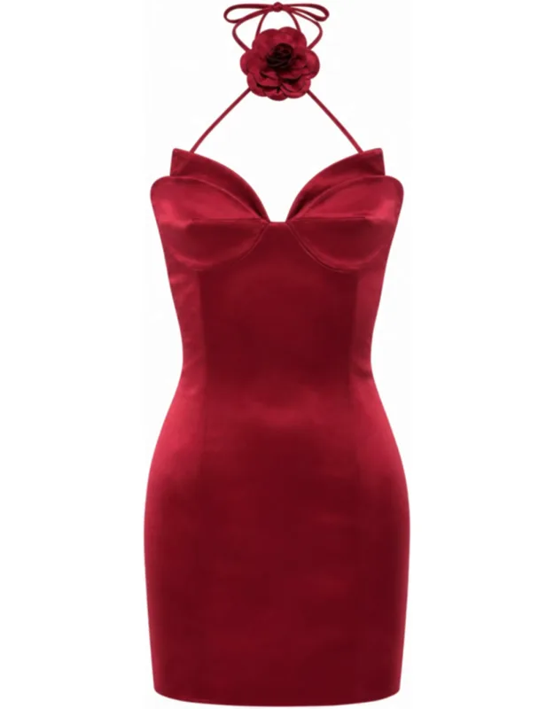 Satin Mini Dress