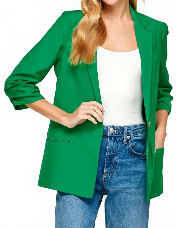 Folded Sleeve Blazer