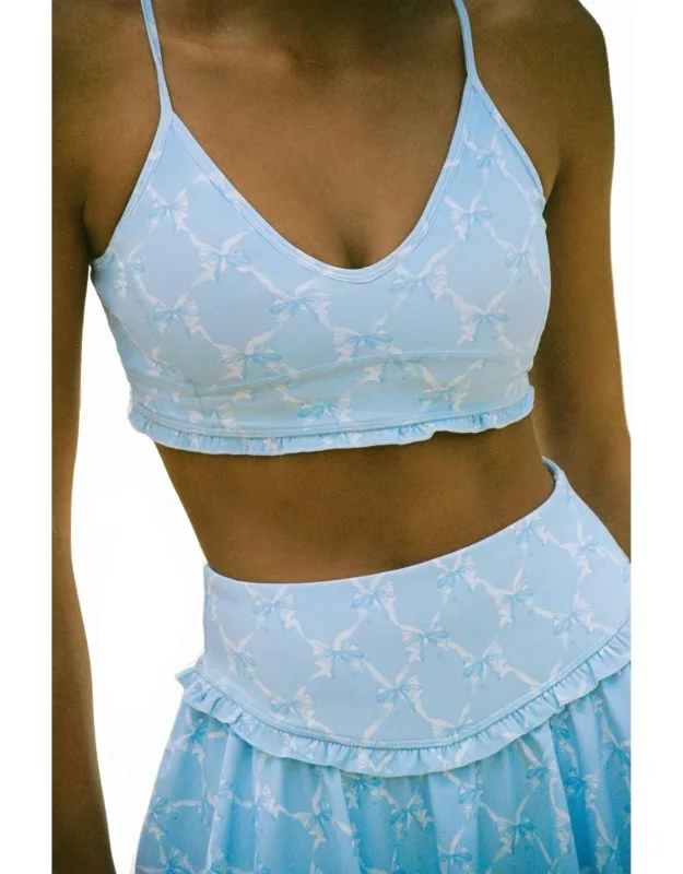 Erza Bow Print Active Bra